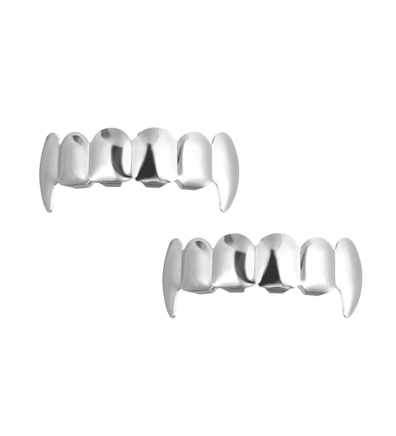 Abaodam Teeth 2pcs Werewolf Halloween Decor Party Props Accessories Men and Women European and American Teeth Grills - Buy Online on GoSupps.com
