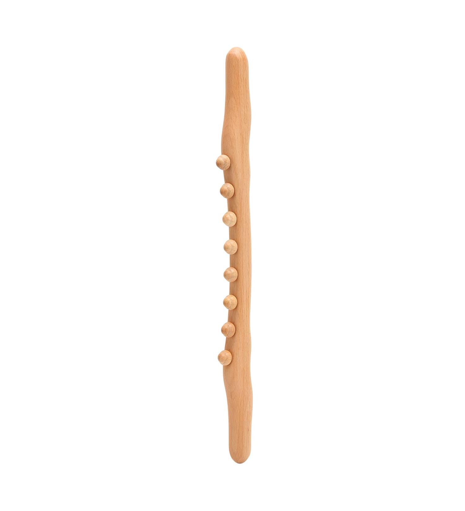 Wooden Schabestab Massage Roller - Anggrek Body Massage Tool for Neck & Muscle Relaxation - International Shipping Available - Buy Online on GoSupps.com