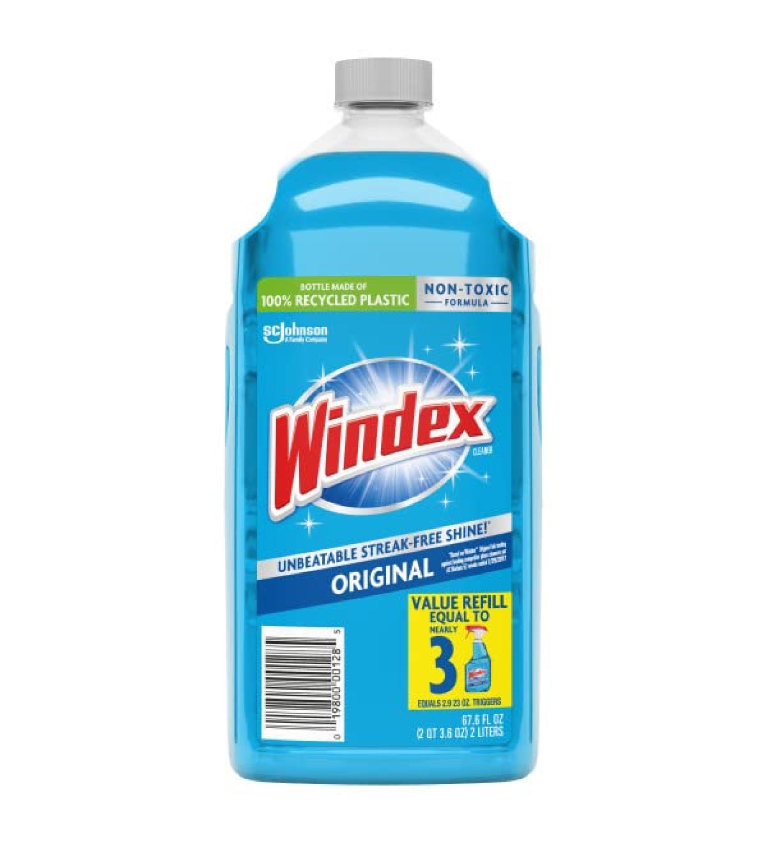 Windex Glass Cleaner Refill - Original Blue, 2 L | Buy Online - Buy Online on GoSupps.com