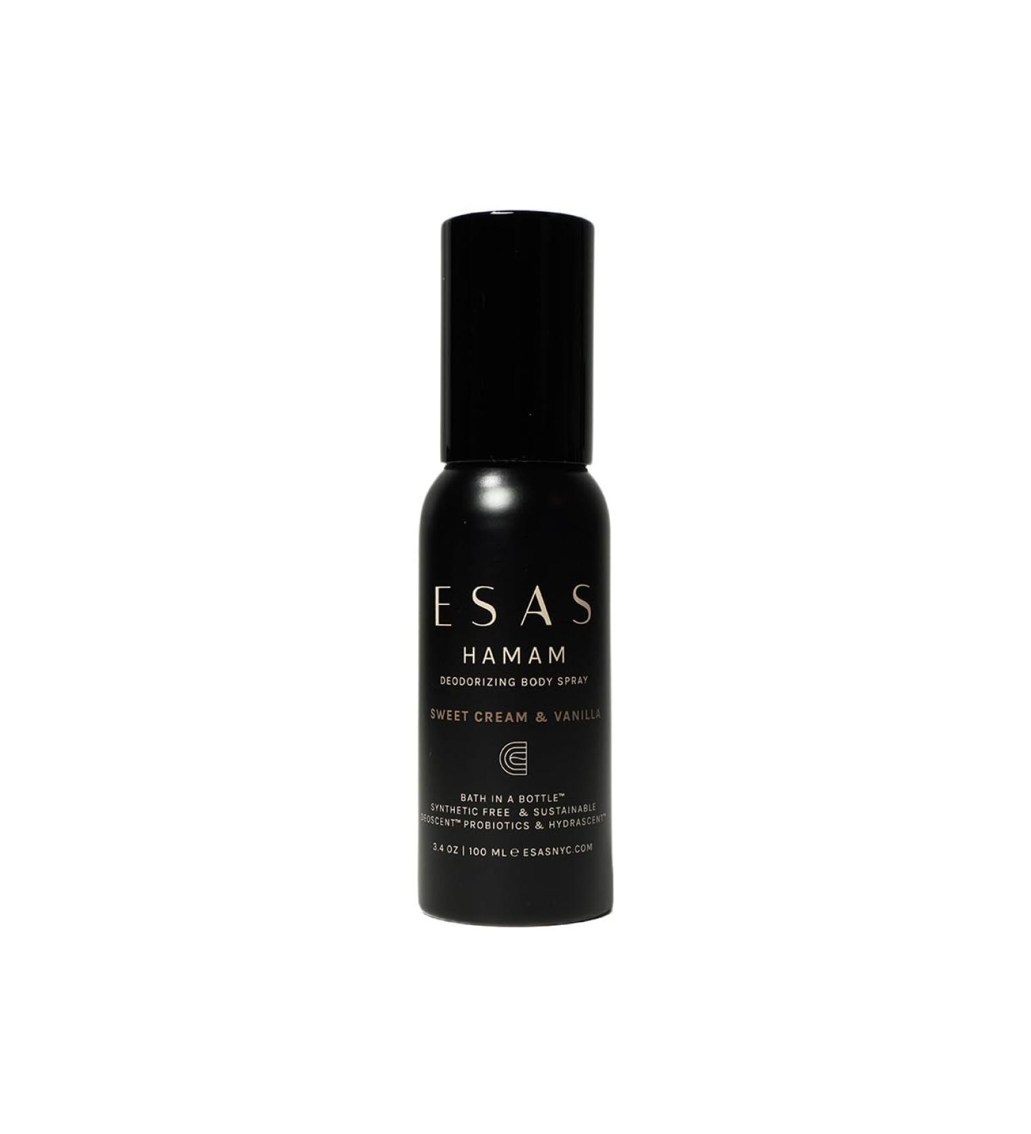 ESAS Organic Hamam Deodorant Body Spray 3.4 oz (Sweet Cream & Vanilla) - Buy Online on GoSupps.com