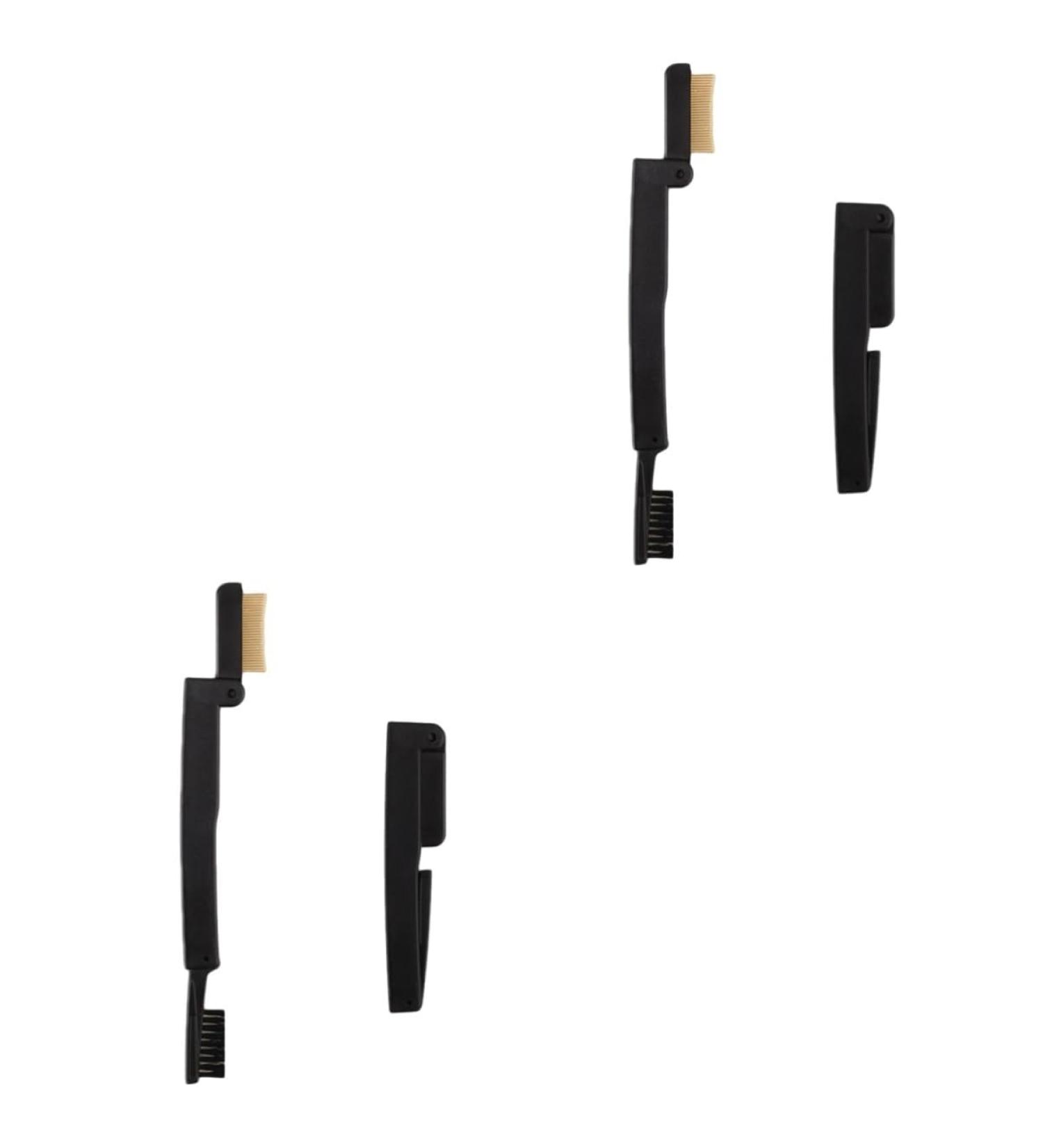 Ipetboom Double-Sided Eyebrow Brush Set - 2pcs Spiral Folding Makeup Tools for Perfect Eyebrows | International Shipping - Buy Online on GoSupps.com