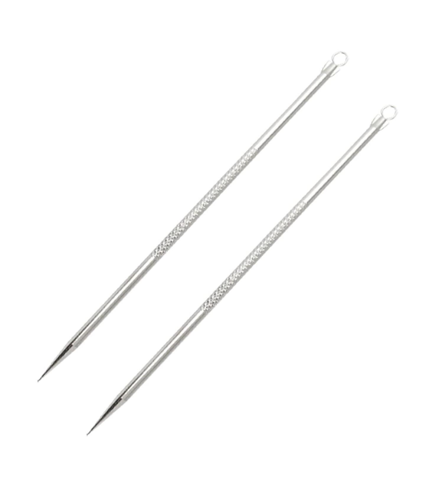 VENEKA 2X Stainless Steel Acne Blackhead Removal Needle Tool