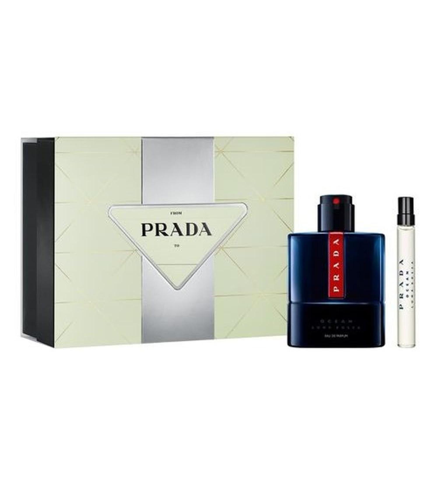 Prada Luna Rossa Ocean 2-Piece Gift Set (Eau de Parfum Spray 3.4 Fl Oz Eau de Toilette Spray 0.34 Fl Oz)