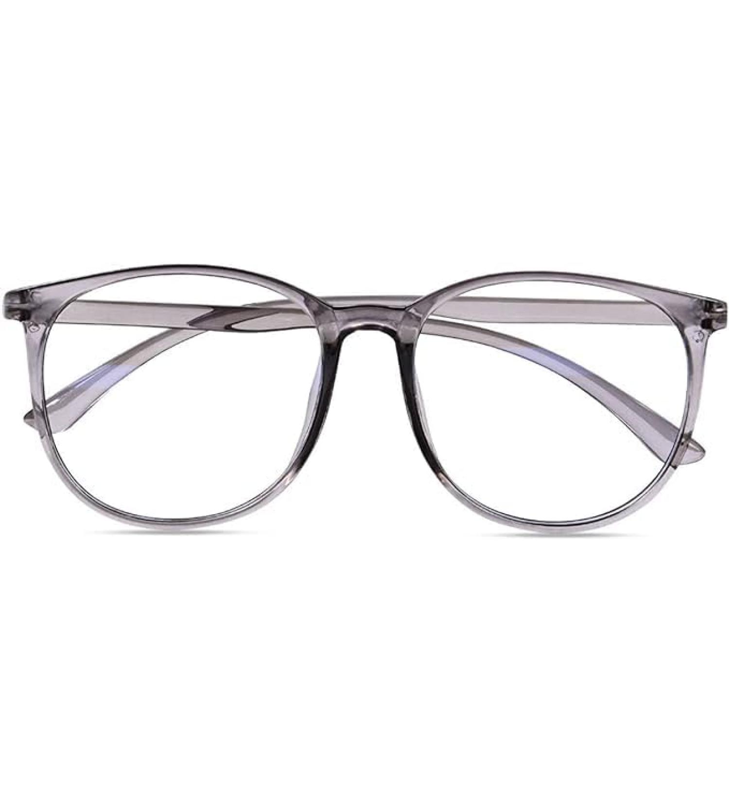 Blue Light Blocking Glasses - Gray Frames for Men & Women | Anti Eyestrain & UV Glare Protection for Reading Gaming & Screen Use - Buy Online on GoSupps.com