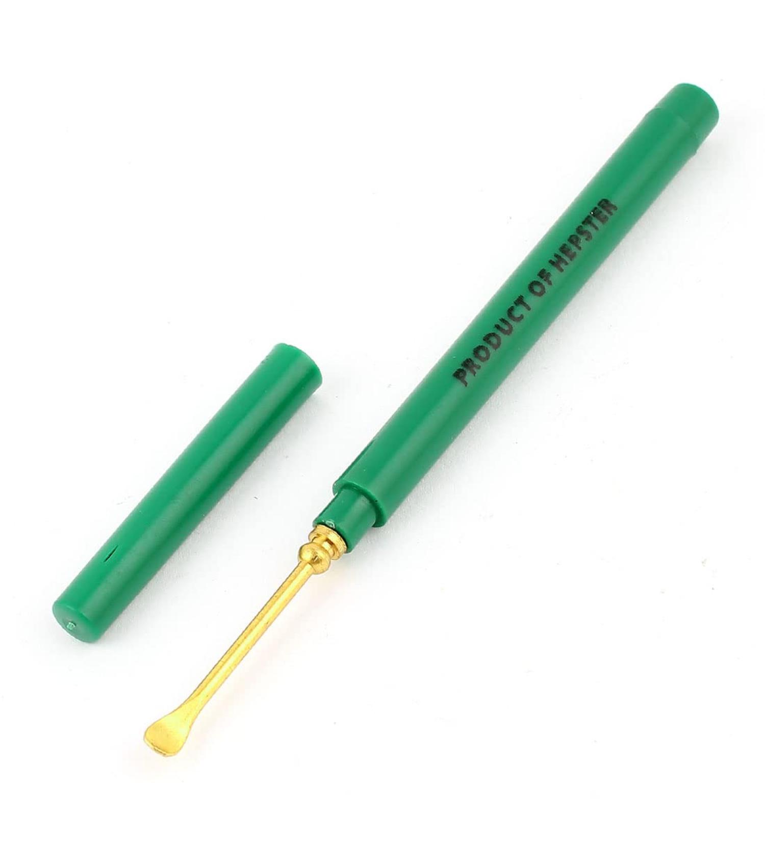 Qtqgoitem Green Metal Ear Wax Remover Earpick Curette Spoon Cleaner Tool (Model: ad7 a88 1c6 805 44c)