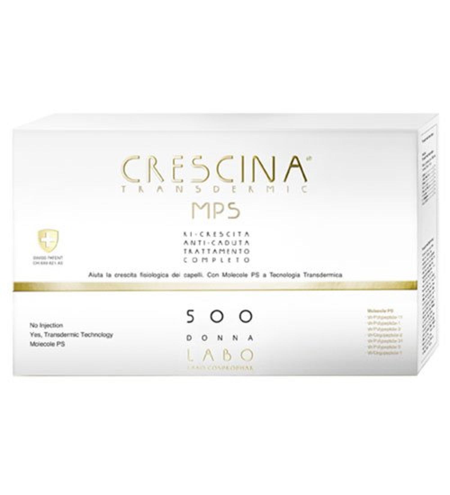 LABO CRESCINA TRANSDERMIC MPS COMPLETE RESCITA + ANTI-CADUTA 500 Hair Care Women 20+20 Viale