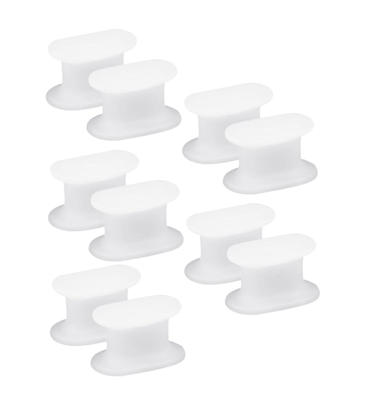 5 Pairs Toe Splitter Separator for Hallux Durable Bunion Straightener & Big Toe Protector - Practical Halloween Edition - White 3.6x3.3cm - Buy Online on GoSupps.com