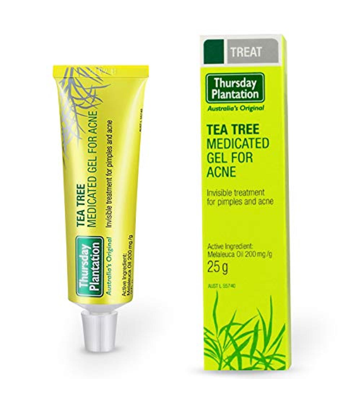 Thursday Plantation Tea Tree Medicated Gel - Acne Removal & Skin Repair Cream 25g - Buy Online on GoSupps.com