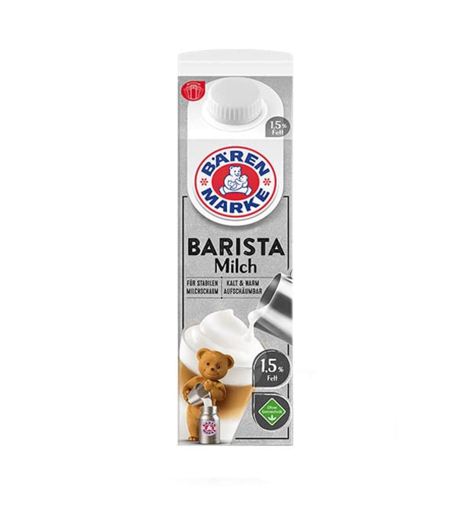 B renmarke Barista Milk 1.5% / long-life milk with screw cap 12 x 1l