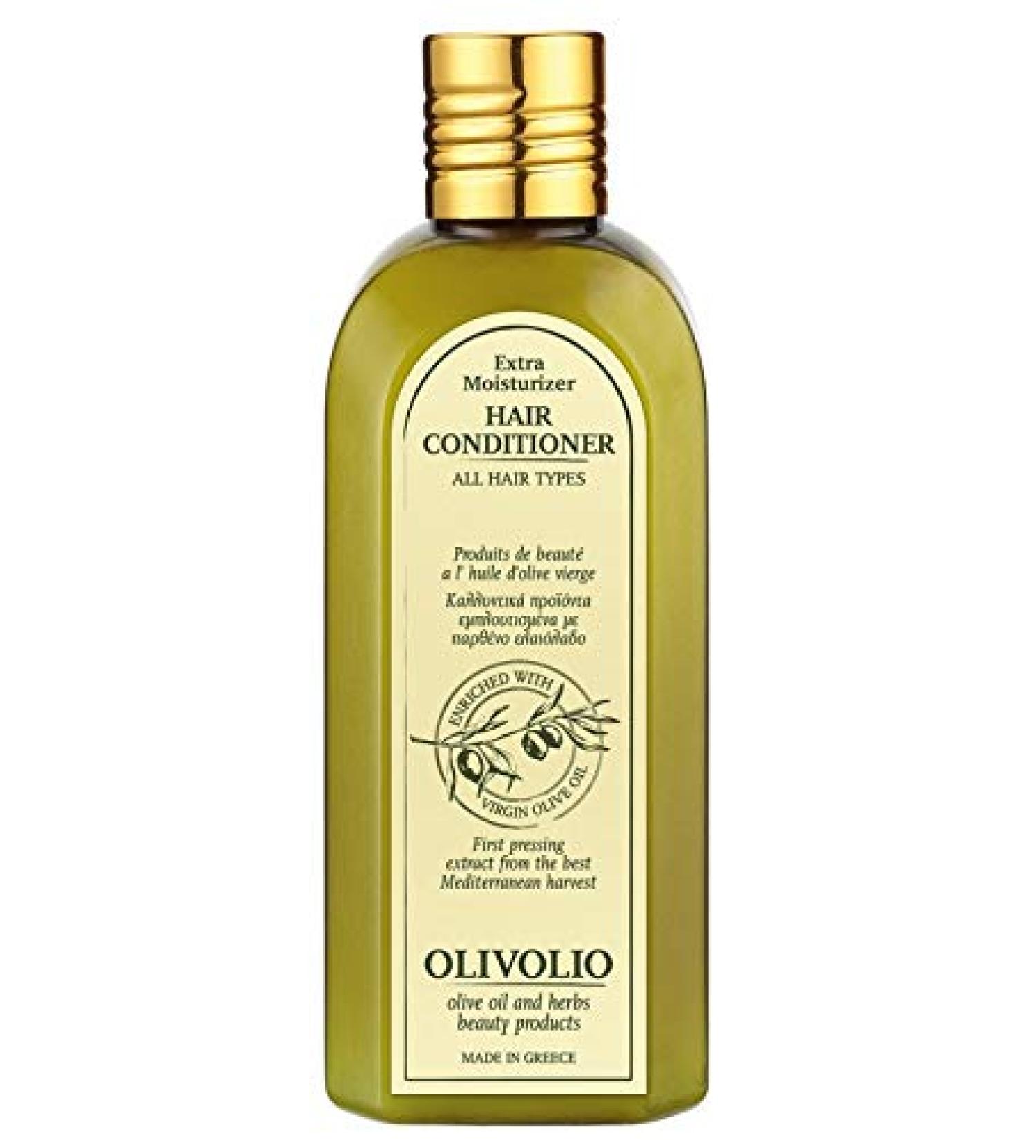 Olivolio 95% natural hair rinse/conditioner with 100% organic extra virgin olive oil - without mineral oil and parabens - 200 ml