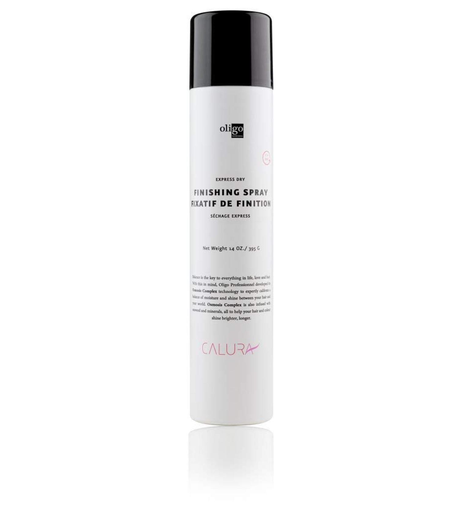Oligo Professional - Calura Finishing Hairspray for all hair types - Multi-purpose styling spray for hold and volume - Shine - Strong hold - Sulfate and paraben free - Color safe - 14oz