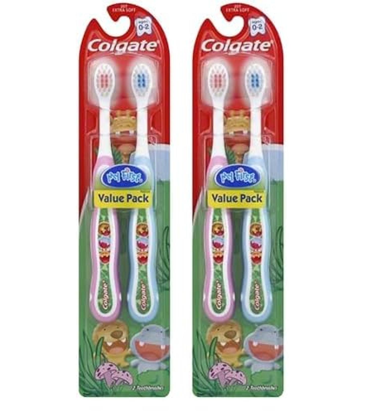 Colgate My First Toothbrush for Kids - Battery Powered Extra Soft 0-2 yrs 2 Pack - International Shipping Available - Buy Online on GoSupps.com