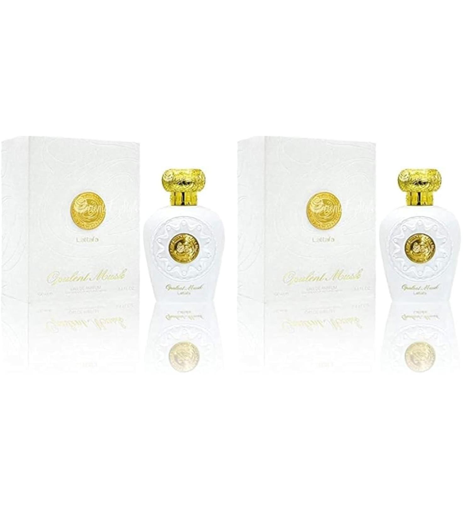 Lattafa Opulent Musk for Women Eau de Parfum Spray 3.4 Ounce (Pack of 2) 3.4 (Pack of 2) - Buy Online on GoSupps.com