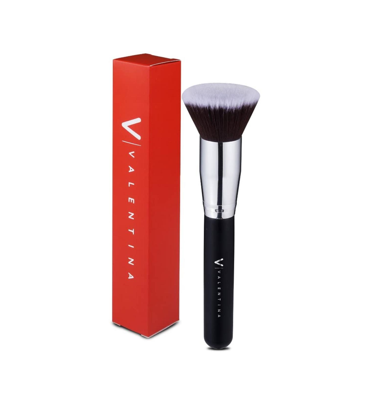 V VALENTINA Flat Top Kabuki Foundation Brush - Flawless Makeup Application | International Shipping Available - Buy Online on GoSupps.com