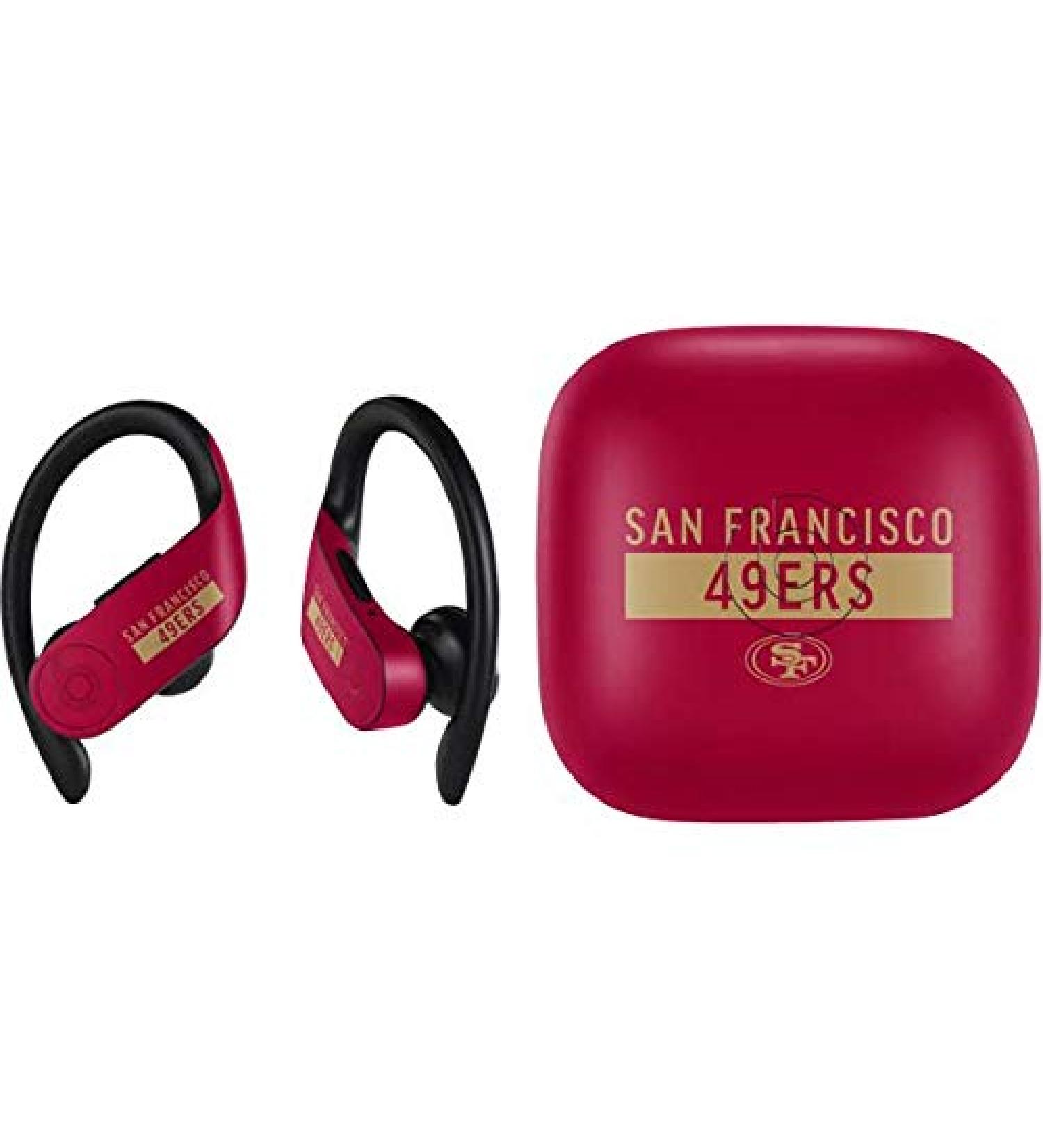 San Francisco 49ers PowerBeats Pro Decal - Official NFL Audio Skin - Buy Online on GoSupps.com