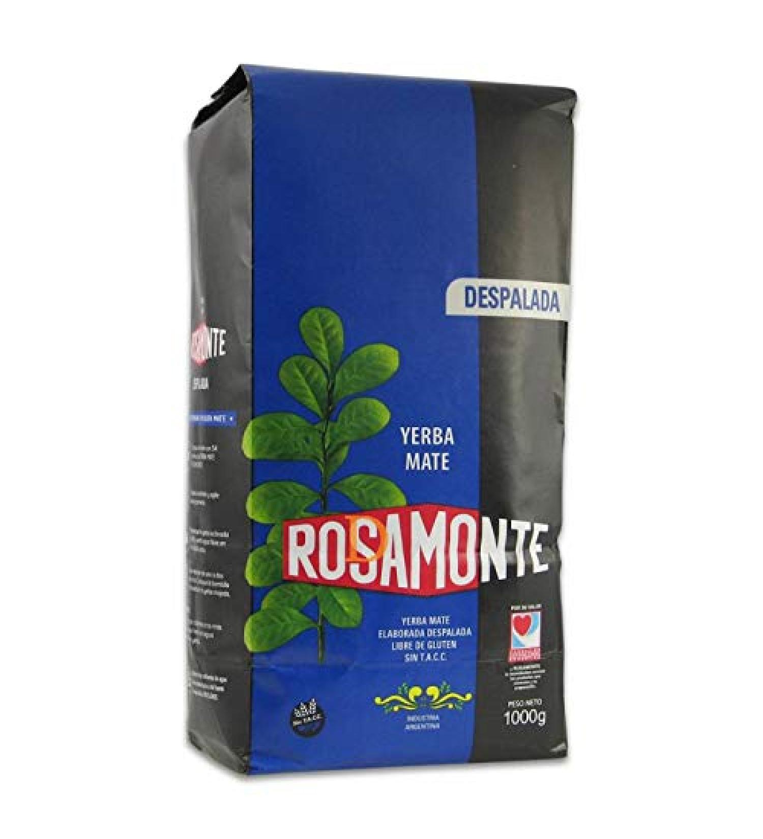 YERBA MATE-1 kilo/2.2 lb, Rosamonte Despalada Without Stems 2.2 lb/1 kilo