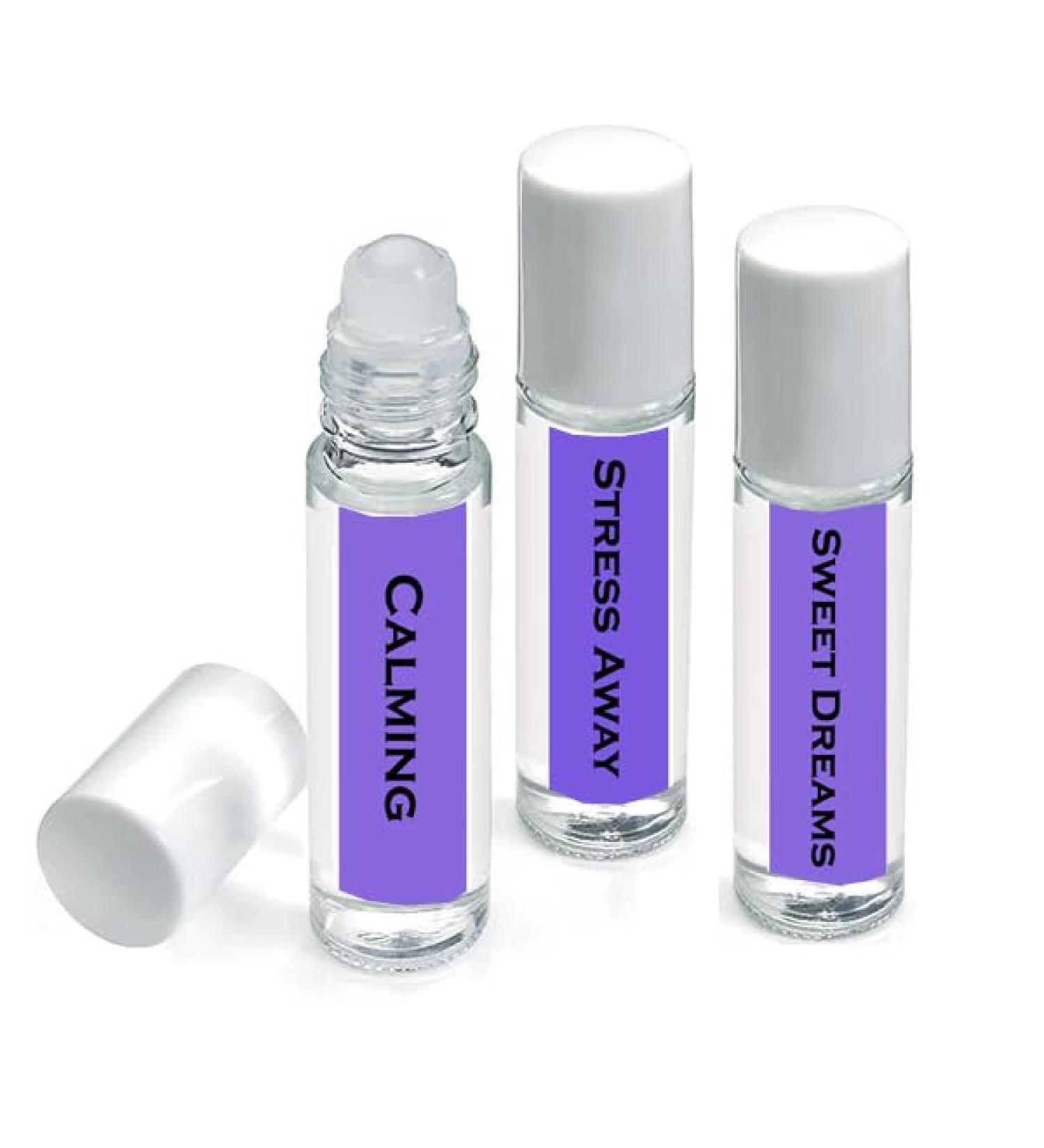 Simply Essential Relaxing Aromatherapy Pulse Point Roller Ball 10ml roll on Set of 3