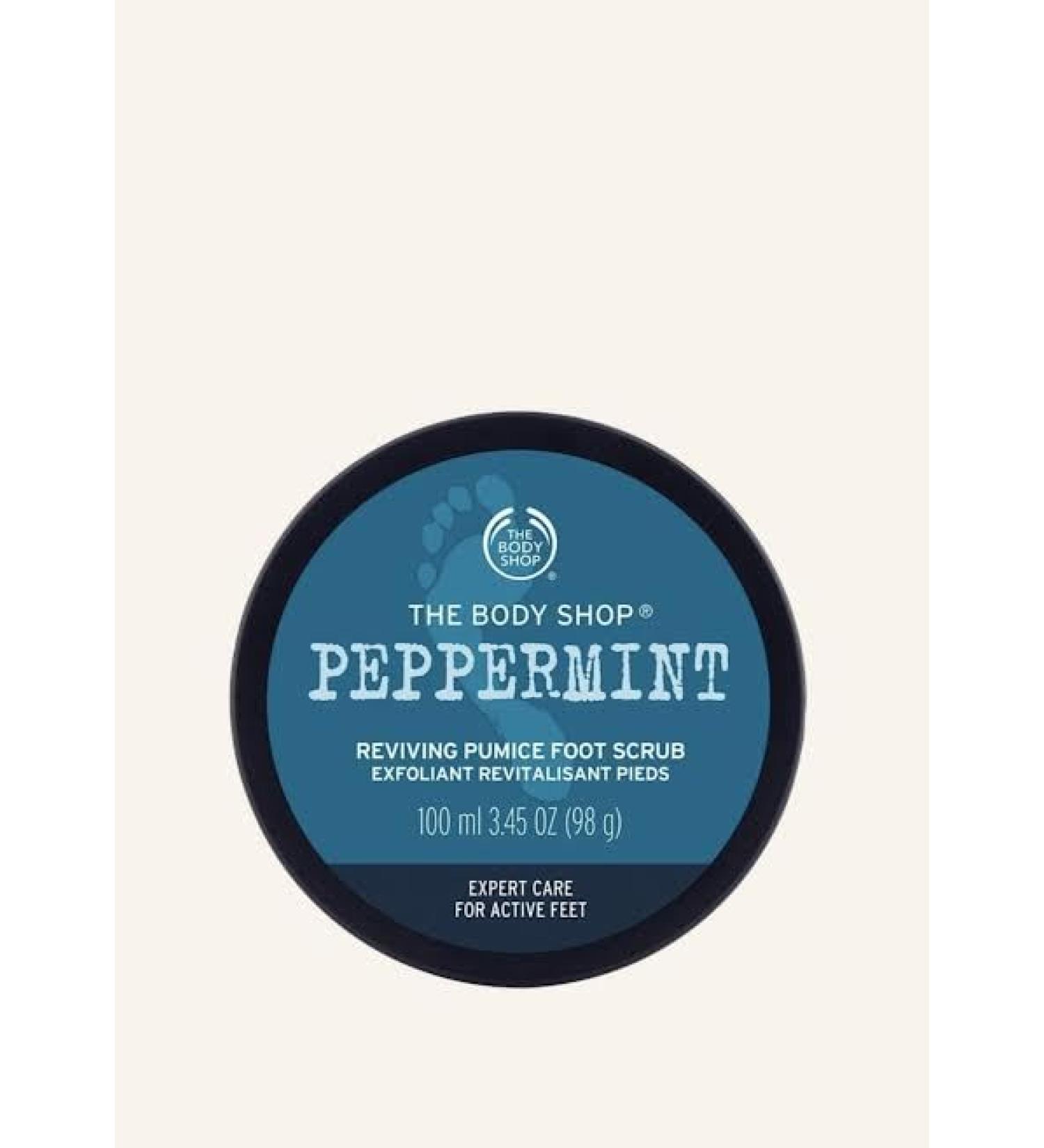 THE BODY SHO'P Peppermint Soothing Foot Scrub-100ML For active feet. Cooling exfoliation. Vegan - Buy Online on GoSupps.com