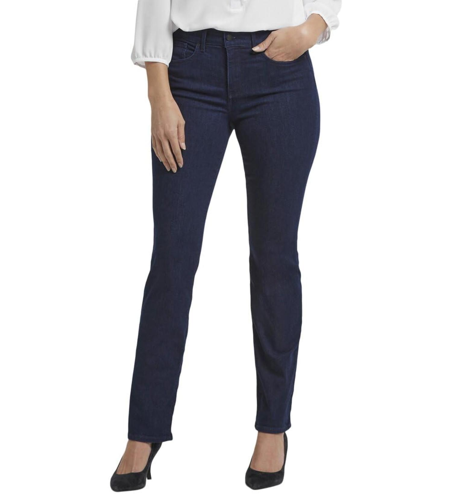 NYDJ womens Marilyn Straight in Rinse 00 Rinse