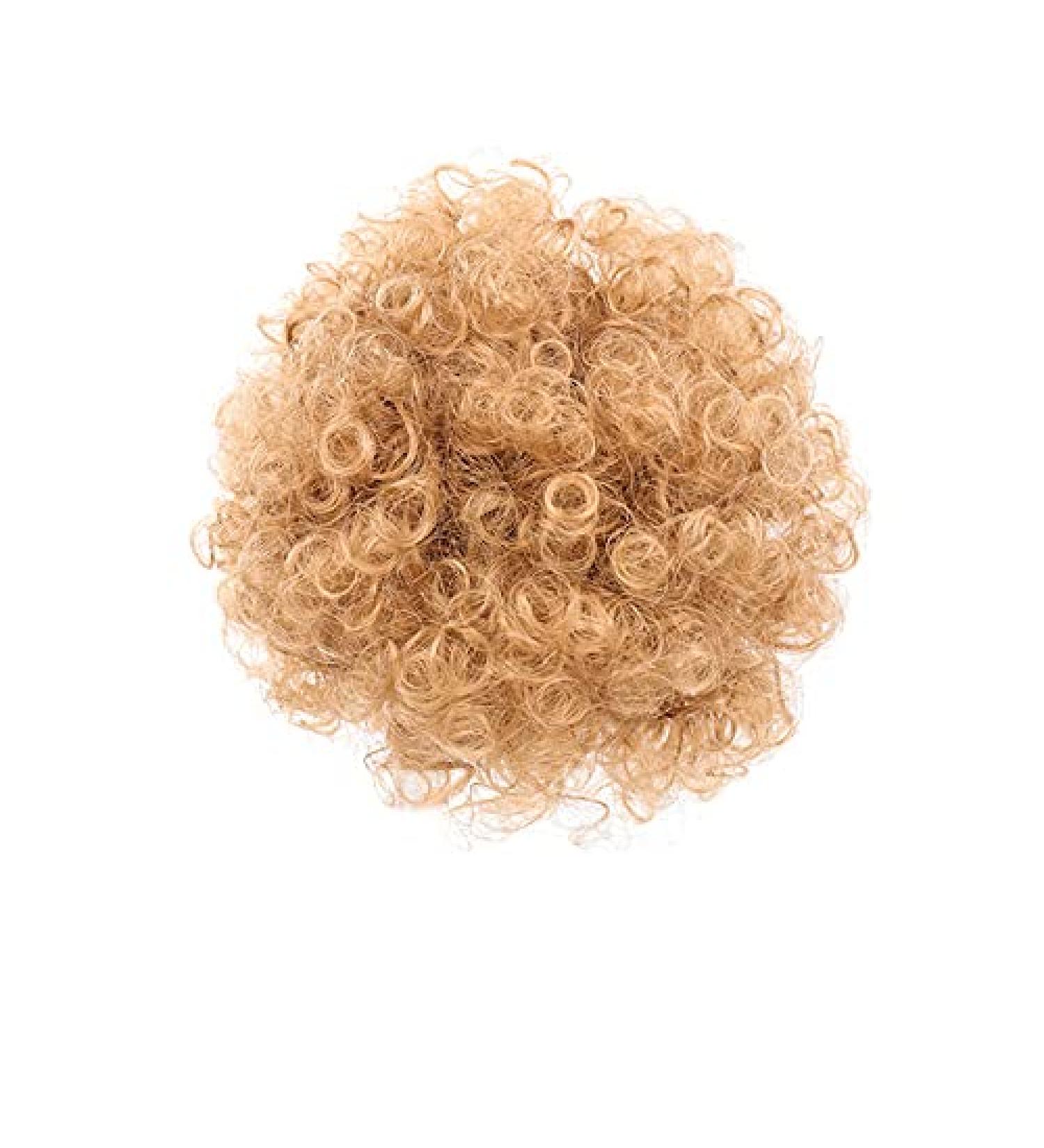 Shop Synthetic Puff Afro Short Kinky Curly Chignon Hair Bun - Drawstring Ponytail Wrap Hairpiece | 27 Fake Hair Extensions - Buy Online on GoSupps.com