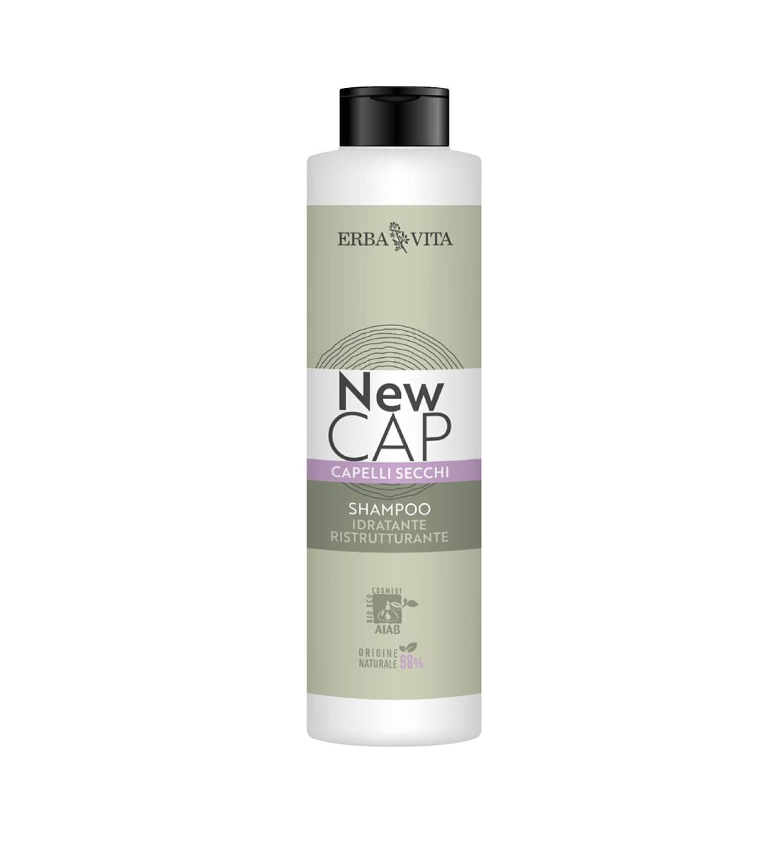  Erba Vita ERBA VITA Newcap Shampoo for dry hair cosmetic product with specific formulation to respect natural defenses - 250 ml - Buy Online on GoSupps.com