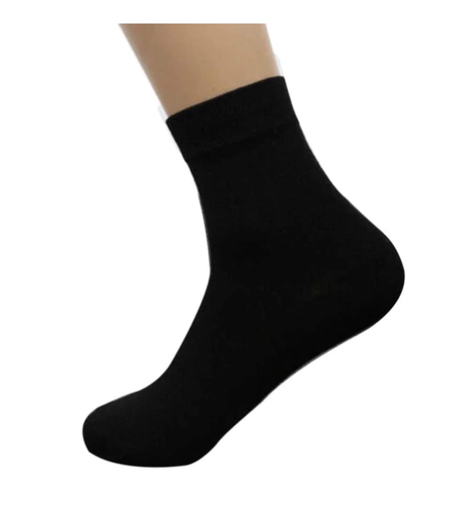Large Size Diabetic Tube Socks - 1 Pair for Foot Discomfort in Diabetic Feet (Black) - Buy Online on GoSupps.com