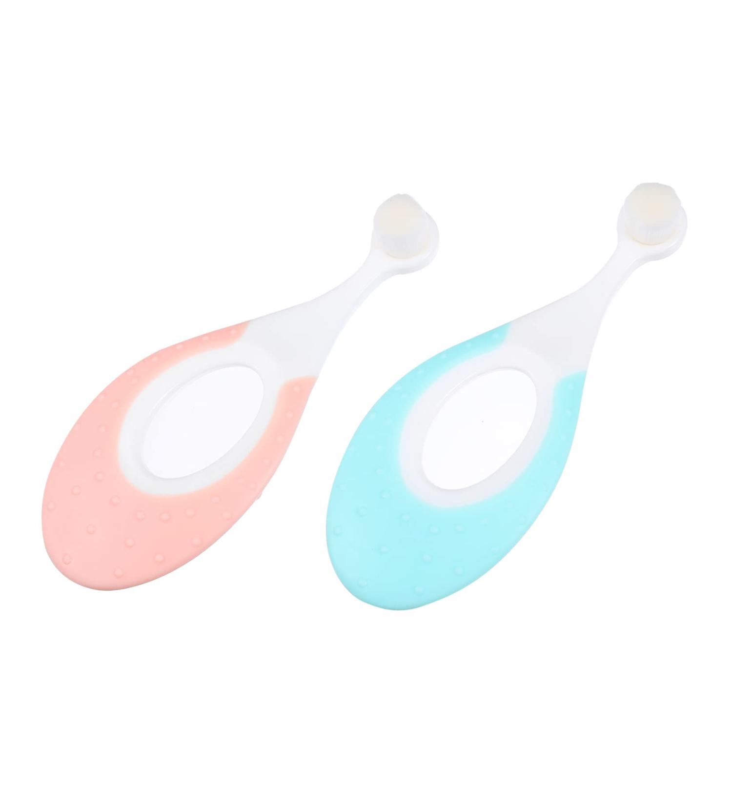 Plafope 2-St Children's Toothbrush - Super Soft Bristles for Baby & Toddler Oral Care | Safe Rubber Protection & Ergonomic Design - Buy Online on GoSupps.com