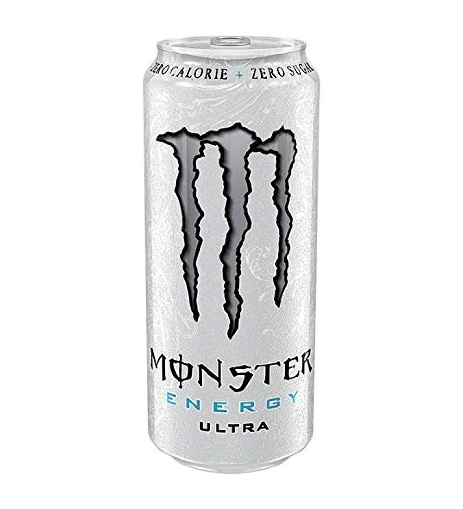 Monster - Energy Ultra - Energy Drink - 12 packs - 500 ml per pack - Energy Booster - Less sweet - Lighter in taste - No calories - High in caffeine - Buy Online on GoSupps.com