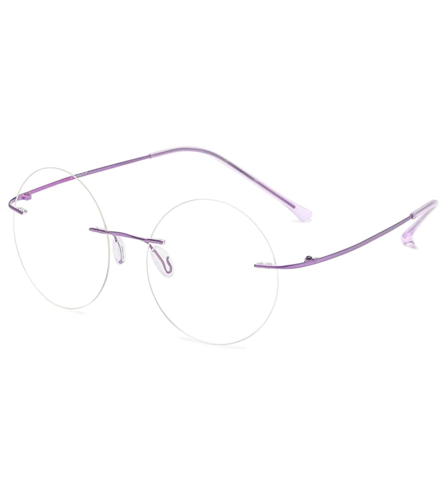 Abetos Roundless Blue Light Filter Reading Glasses for Men & Women - Lightweight Titanium Fashionable Design Flexible Hinges 3.0x Magnification - Buy Online on GoSupps.com