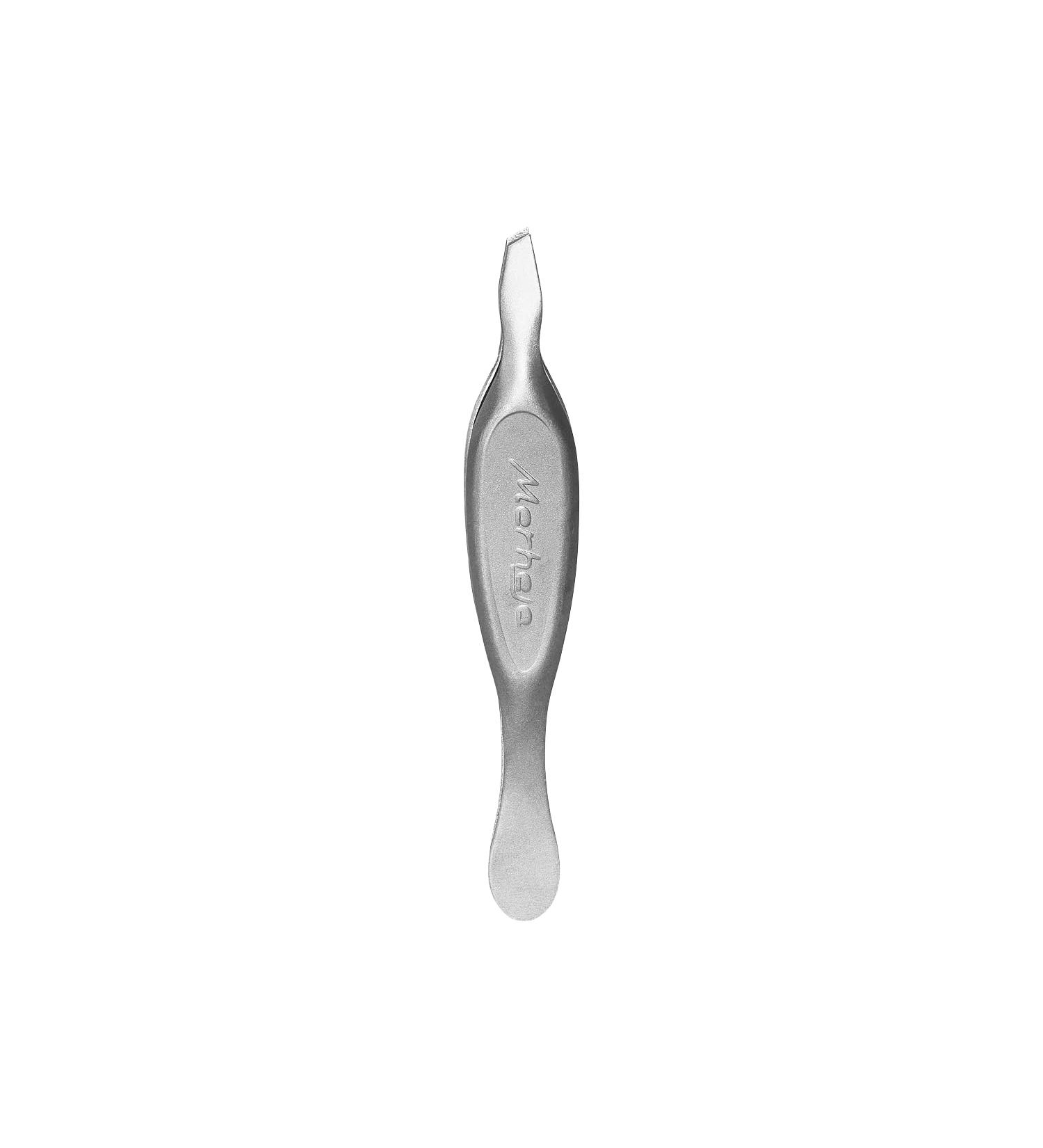 Merheje Professional Eyebrow Anatomic Tweezer Kit - Stainless Steel Slant Tip for Precision Hair Removal - Self Care Eyebrow Puller in Gray - Buy Online on GoSupps.com