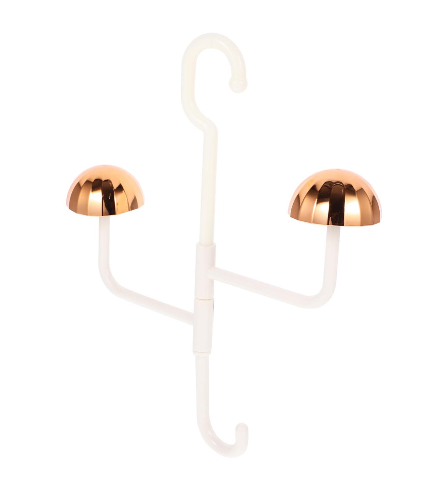 Alipis 2pcs Rotating Coat Rack Keychain Wallet Purses Stainless Hanging Hooks Stainless Steel Wardrobe Rod 31.00X27.00X6.00CM White - Buy Online on GoSupps.com