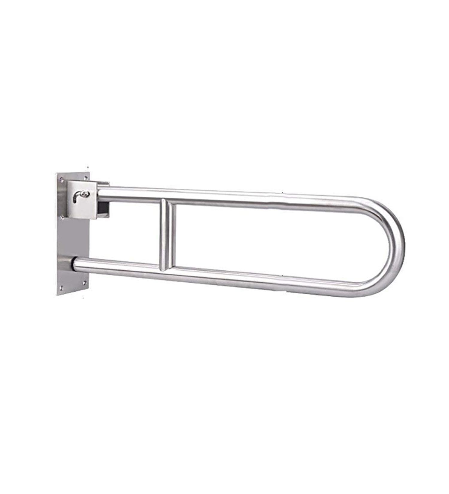 Safety Handrail Grab Bar Armrest Bathroom Shower Fold Handicapped Anti-Slip Polished Chrome Handfor Toilet Elderly/Children 70Cm - Buy Online on GoSupps.com