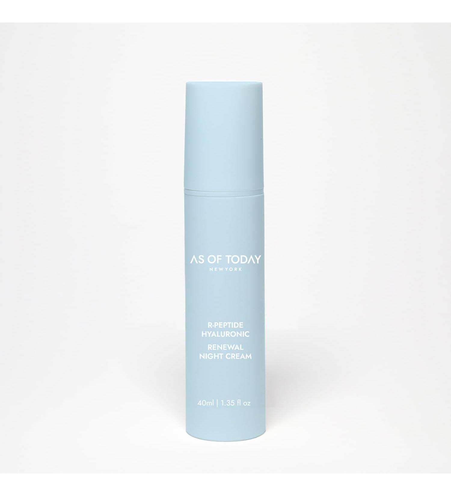 AS OF TODAY R-Peptide Hyaluronic Acid Renewing Night Cream Firming Deep Hydration & Wrinkle Care with 1% Peptide Complex & Ultra Low & Low Molecular Hyaluronic Acid Microbiome-Friendly 50ml - Buy Online on GoSupps.com