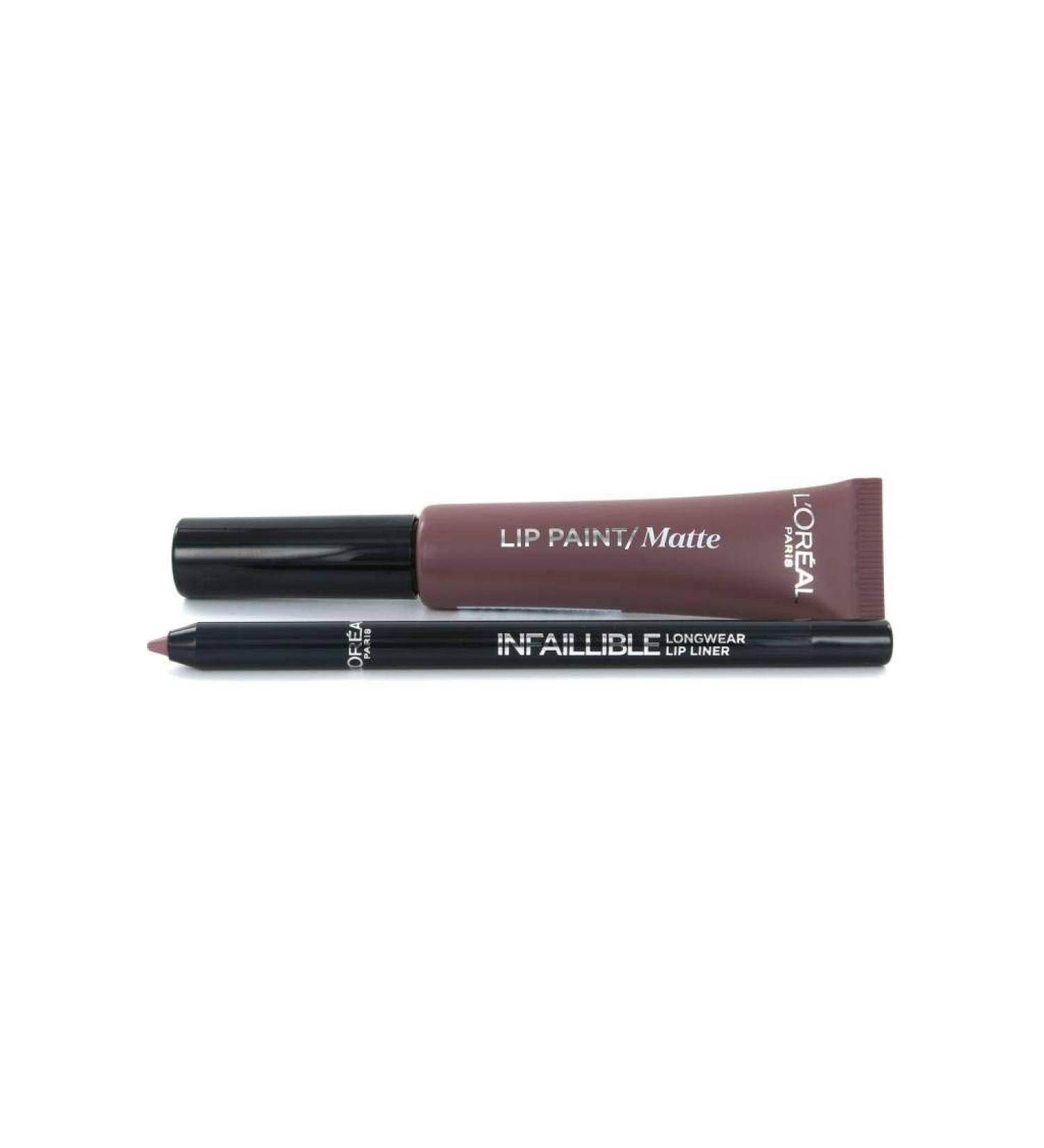 L'Or al Cheryl's Lip Kit Lipstick & Lip Liner - Paint It Greige