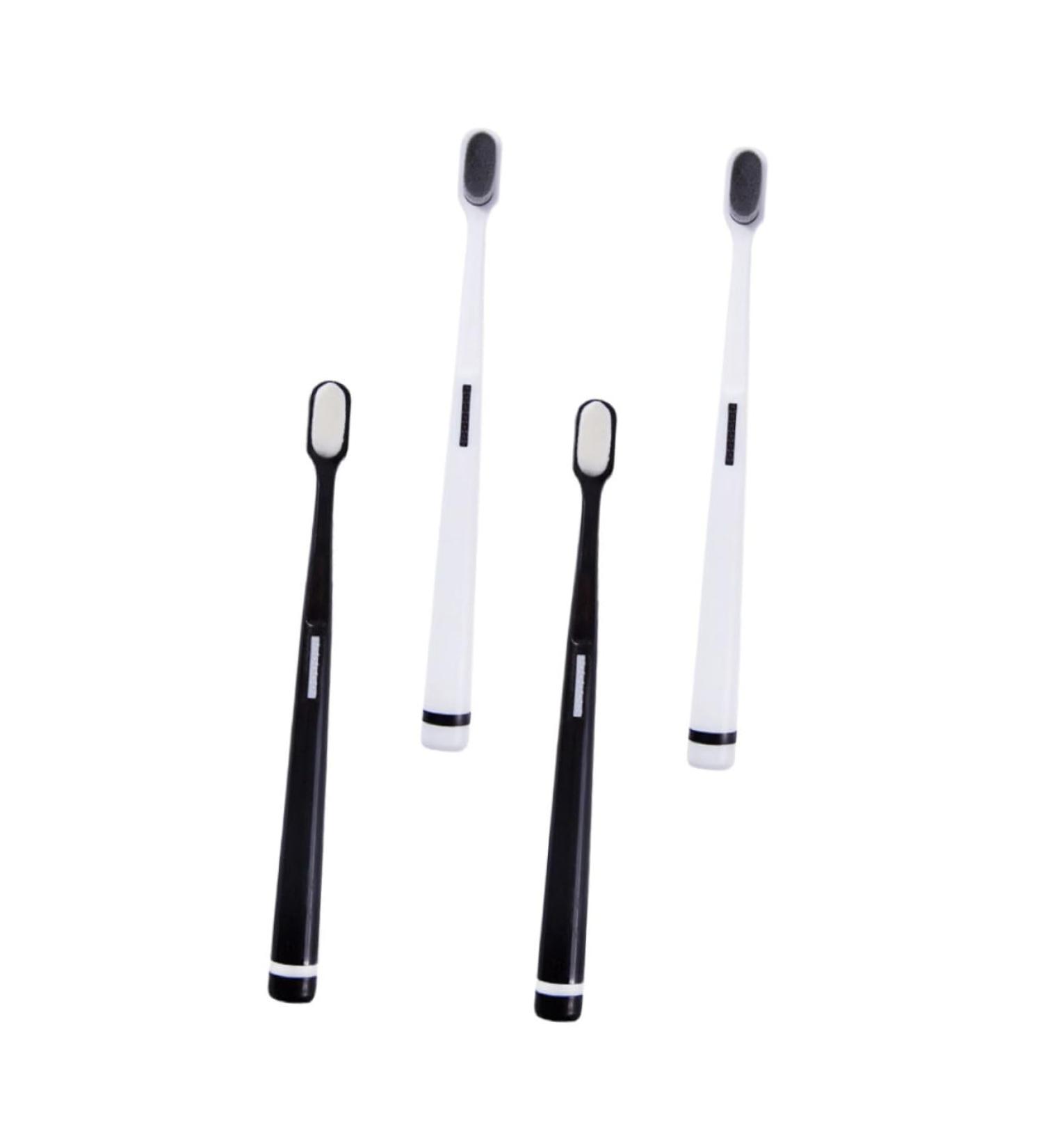 KOMBIUDA Manual Toothbrush - 4 Pack Wangan Hair Cleaning Brush for Pregnant Women - Soft Silicone Toothbrush for Gentle Care - Buy Online on GoSupps.com