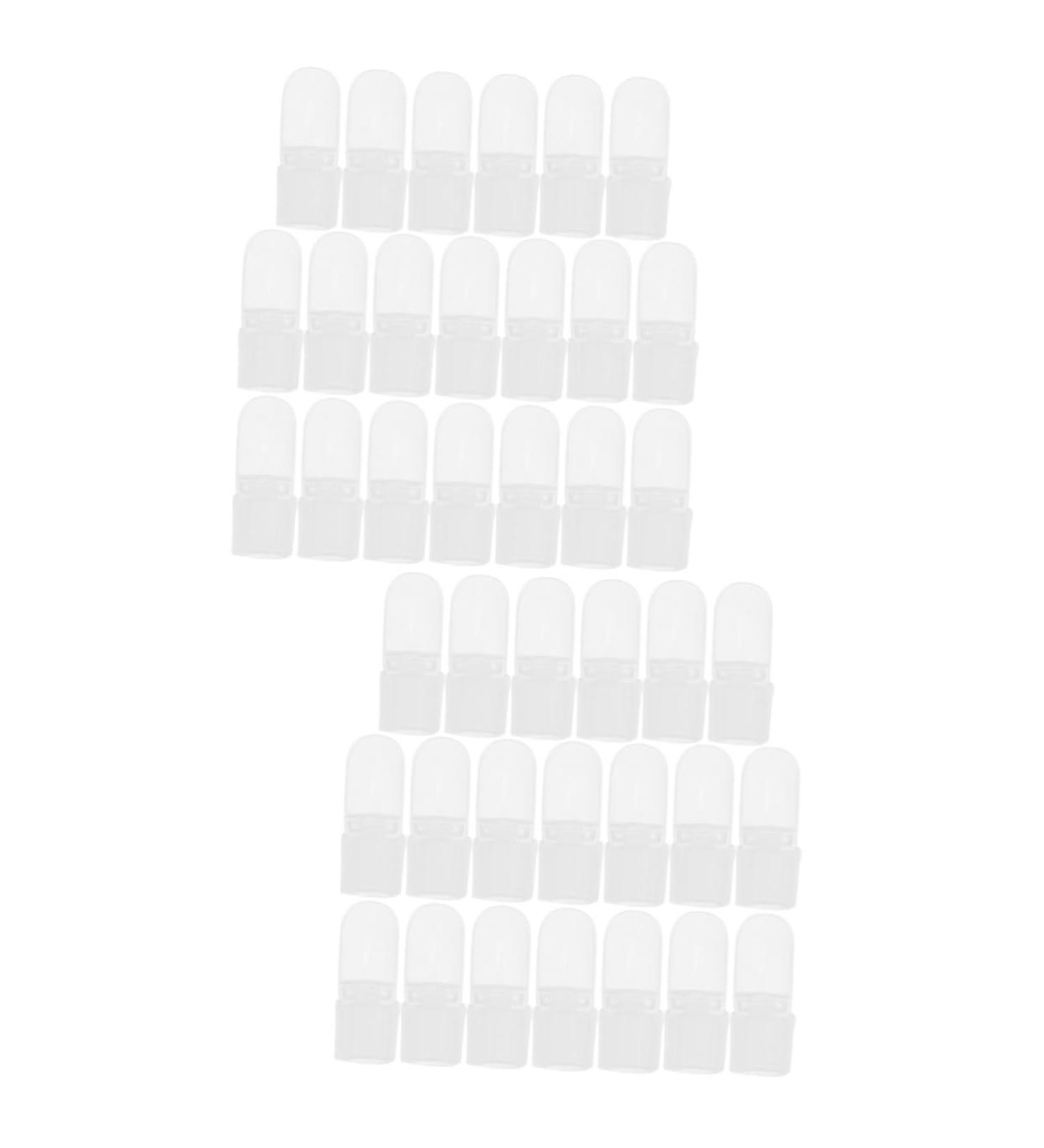 Mipcase 60 Pcs Nail Case Polish Varnish Cover Milk Gel Nail Polish Stickers for Adults Nail Art Tools Finger Nail Protector Skincare Tools White Plastic Manicure Protective Case 4x2cmx2pcs Whitex2pcs - Buy Online on GoSupps.com