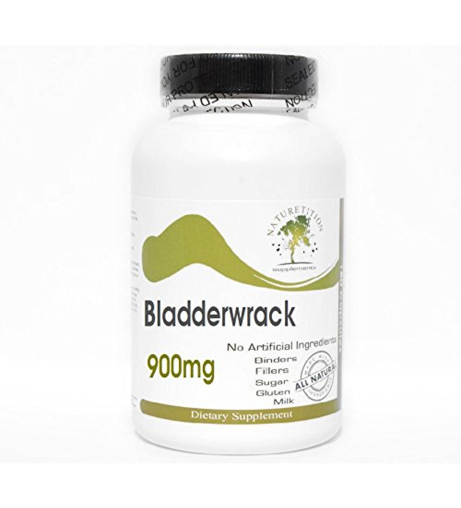 Bladderwrack 900mg 200 Capsules - No Additives Naturetition Supplements