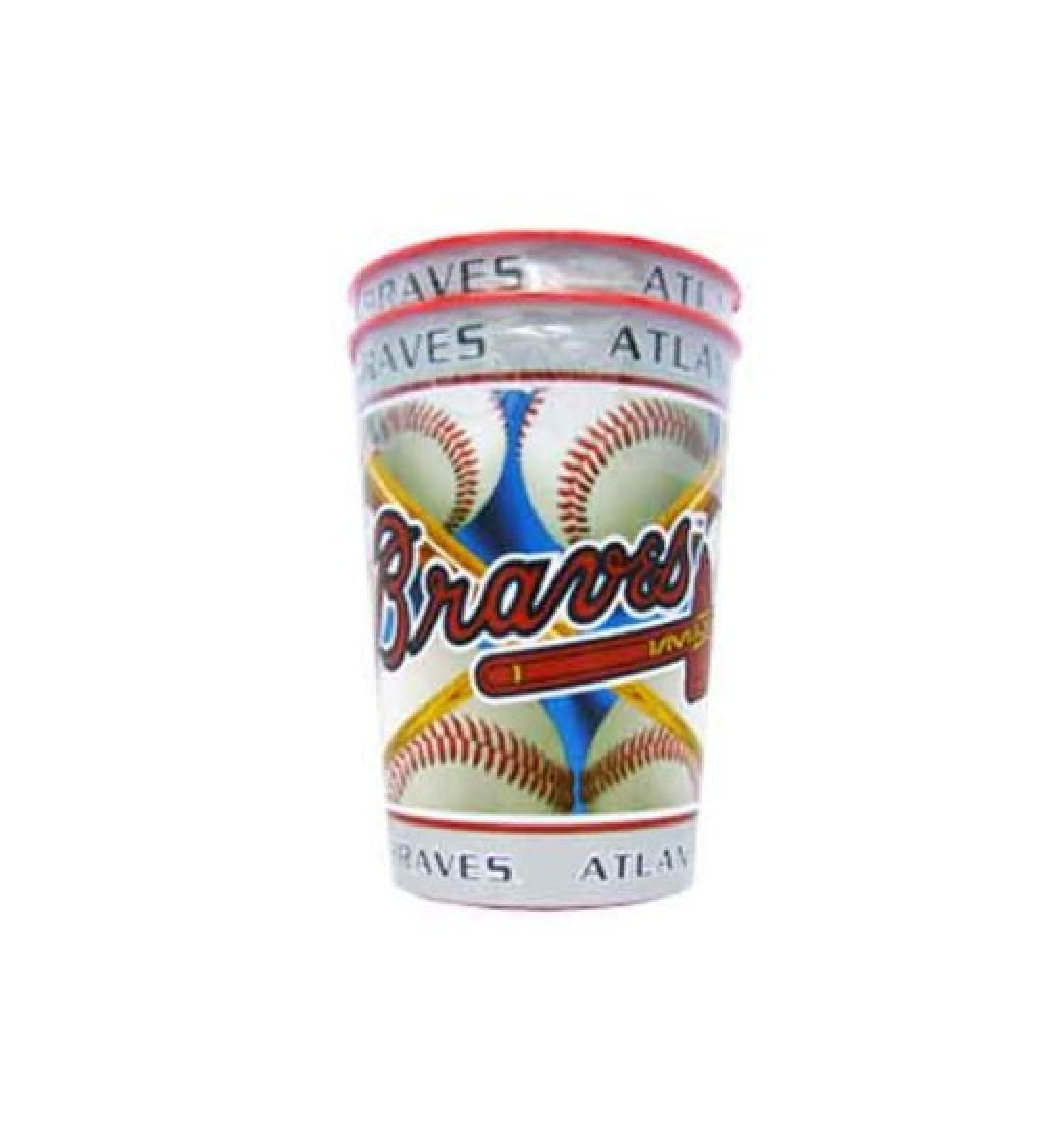Plastic MLB Atlanta Braves Cup, 16-ounce, 2-Pack