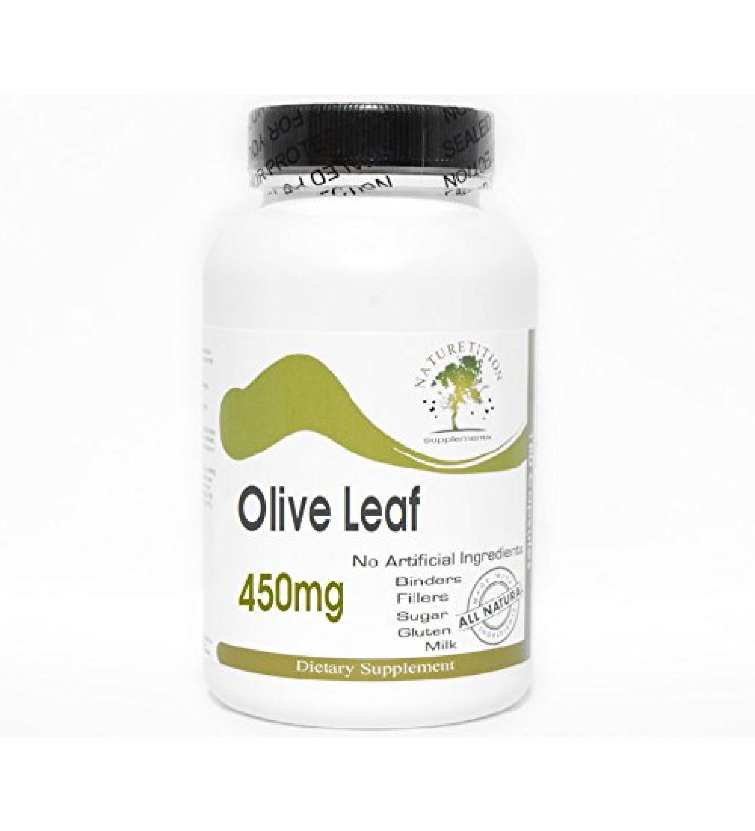 Olive Leaf 450mg 200 Capsules - No Additives Naturetition Supplements