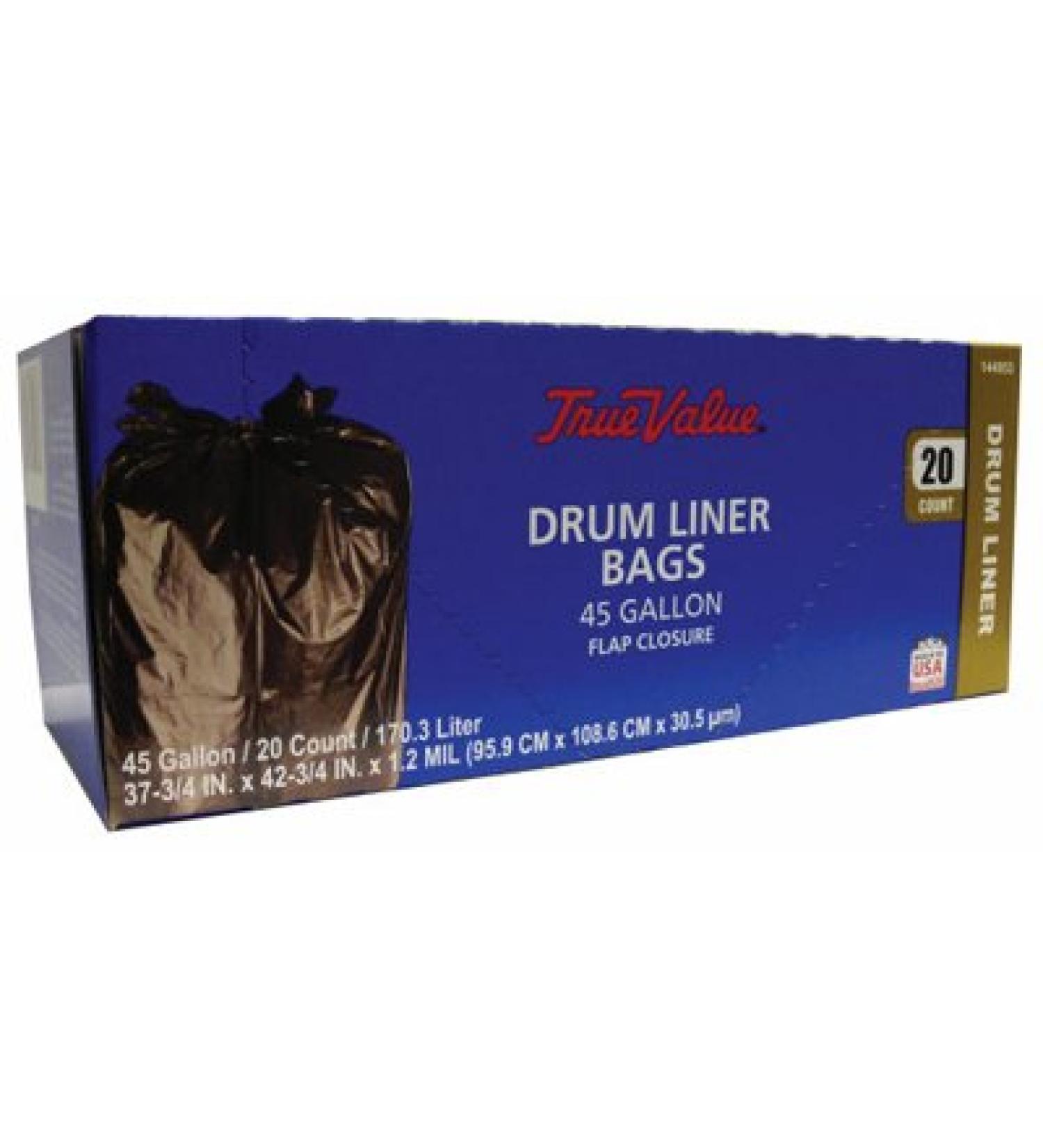 Berry Plastics 144853 True Value 45 Gallon Trash Bag - 20 Count