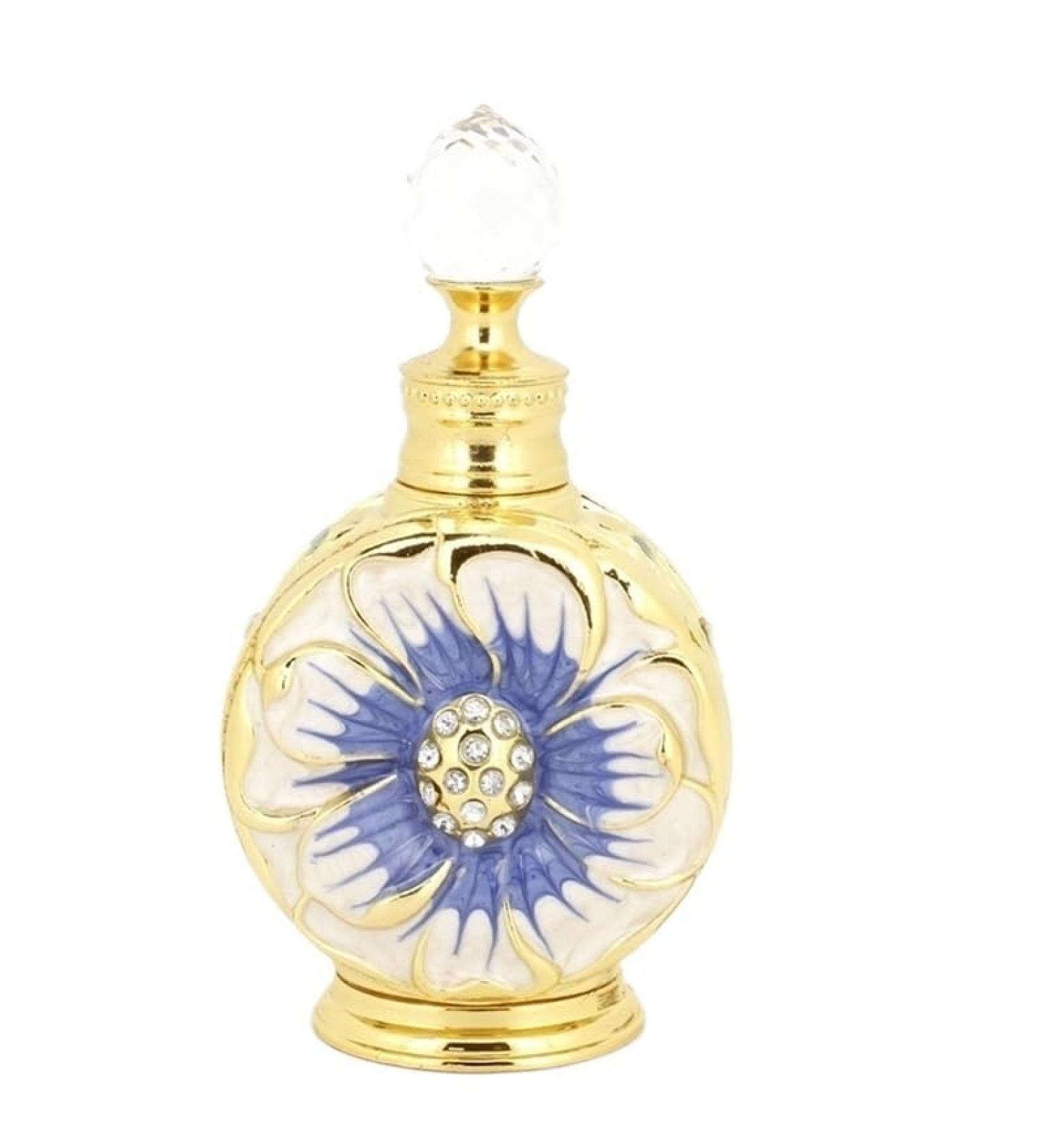 DFJOENVLDKHFE Perfume Bottle Empty Frosted Glass Essential Oil Bottle Refillable Empty Jewelry Decoration Crystal Bottle (Size : Blue rose 12ml) 12 ml - Buy Online on GoSupps.com