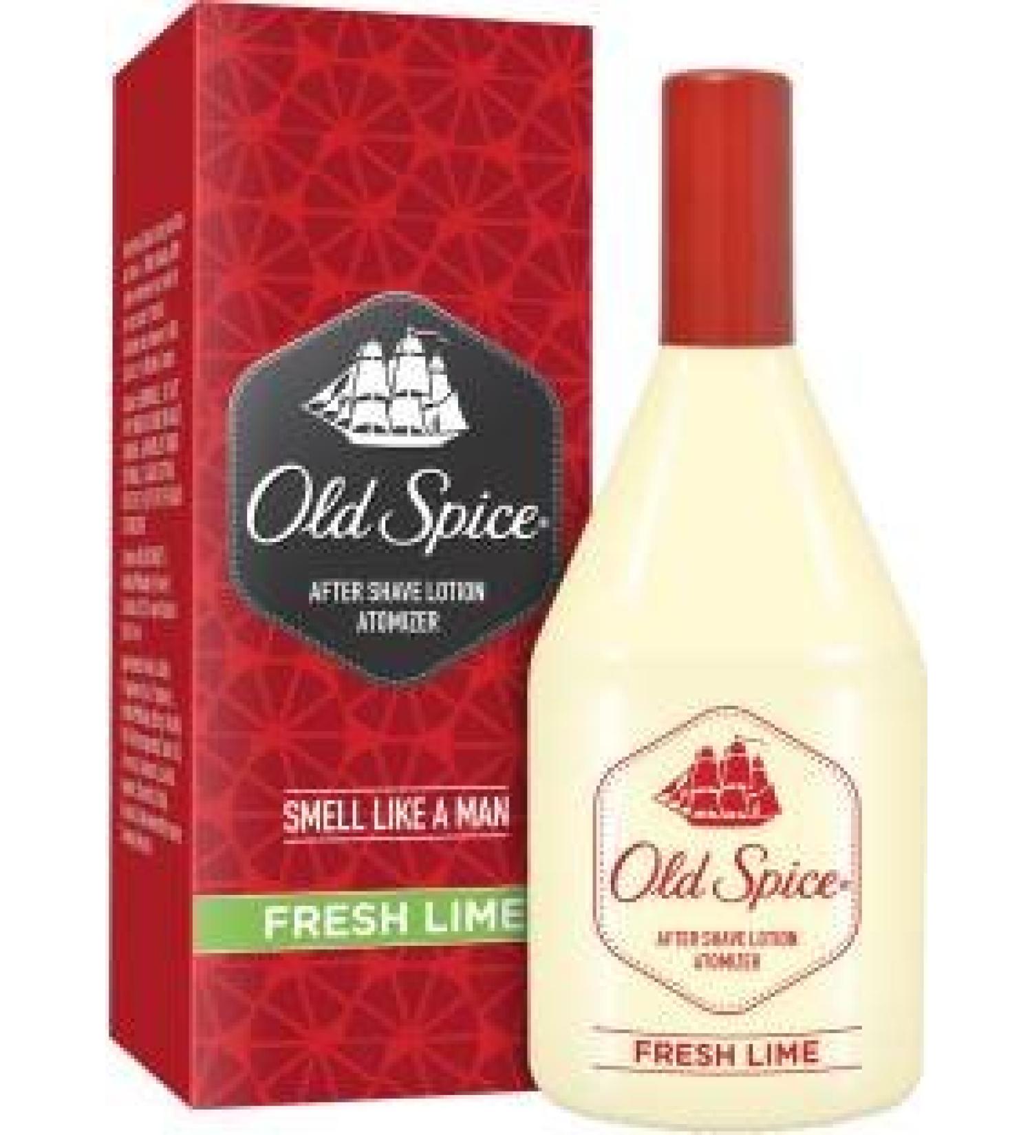 Old Spice After Shave Lotion Atomiser-Fresh Lime(150)