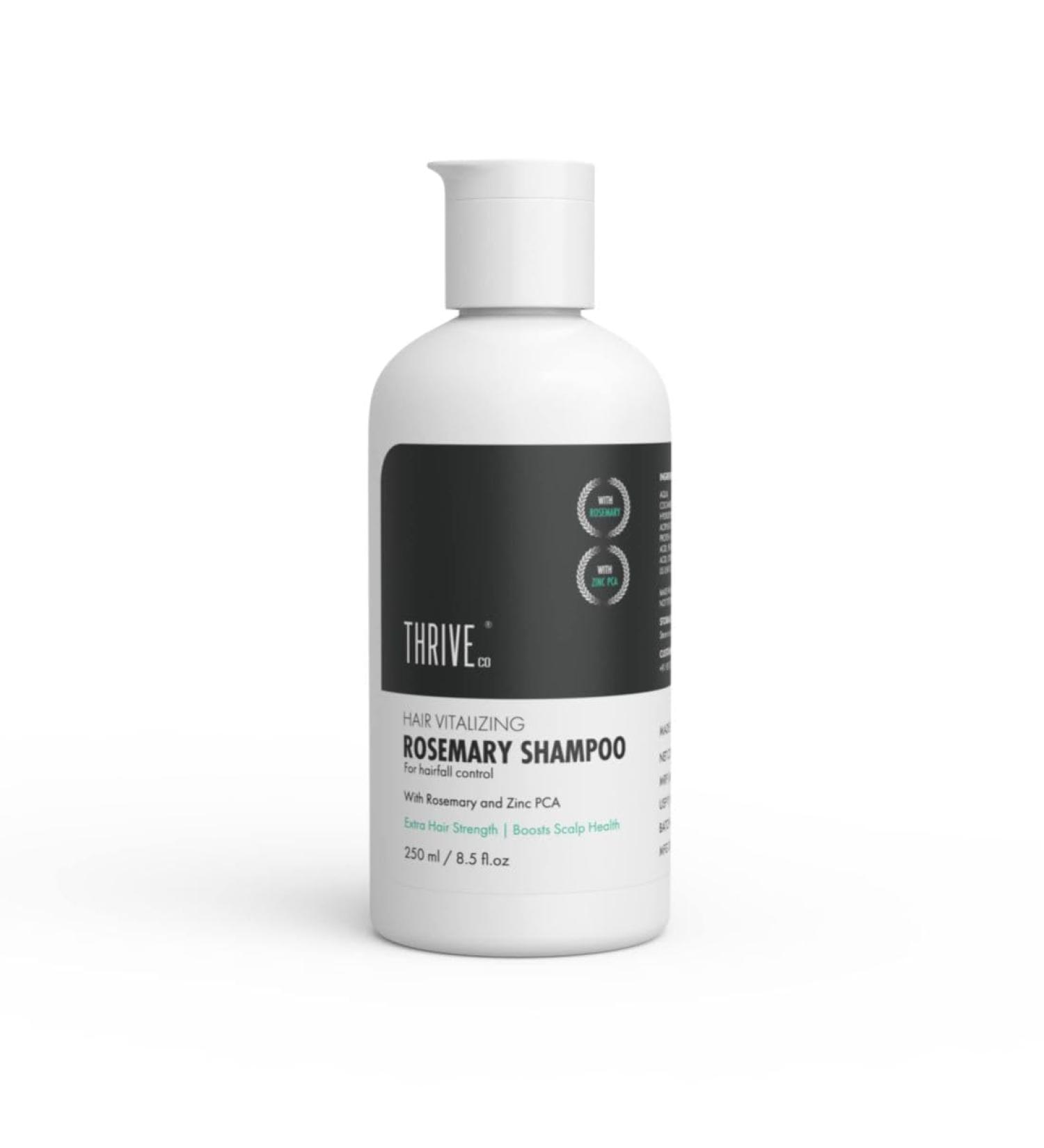 Thrive-co Hair Vitalizing Rosemary Shampoo | Hair Fall Control & Growth | Paraben & Sulfate Free | Caffeine & Zinc PCA | 250ml | International Shipping Available - Buy Online on GoSupps.com