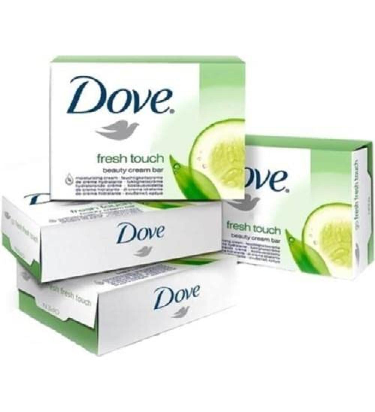 Dove Go Fresh Touch Beauty Cream Soap Bar Cucumber & Green Tea Scent 4ctx 100g