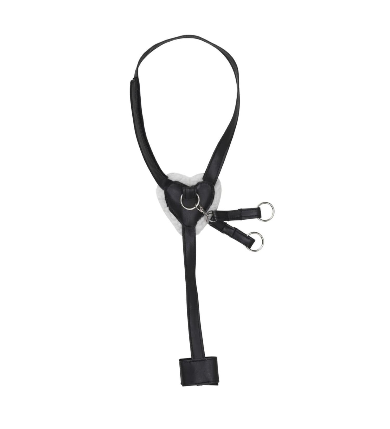 Panduro Hobby Horse Accesory | Heart decorated Martingale with Neck Strap | Accessories for Stick Horses | Black - Buy Online on GoSupps.com