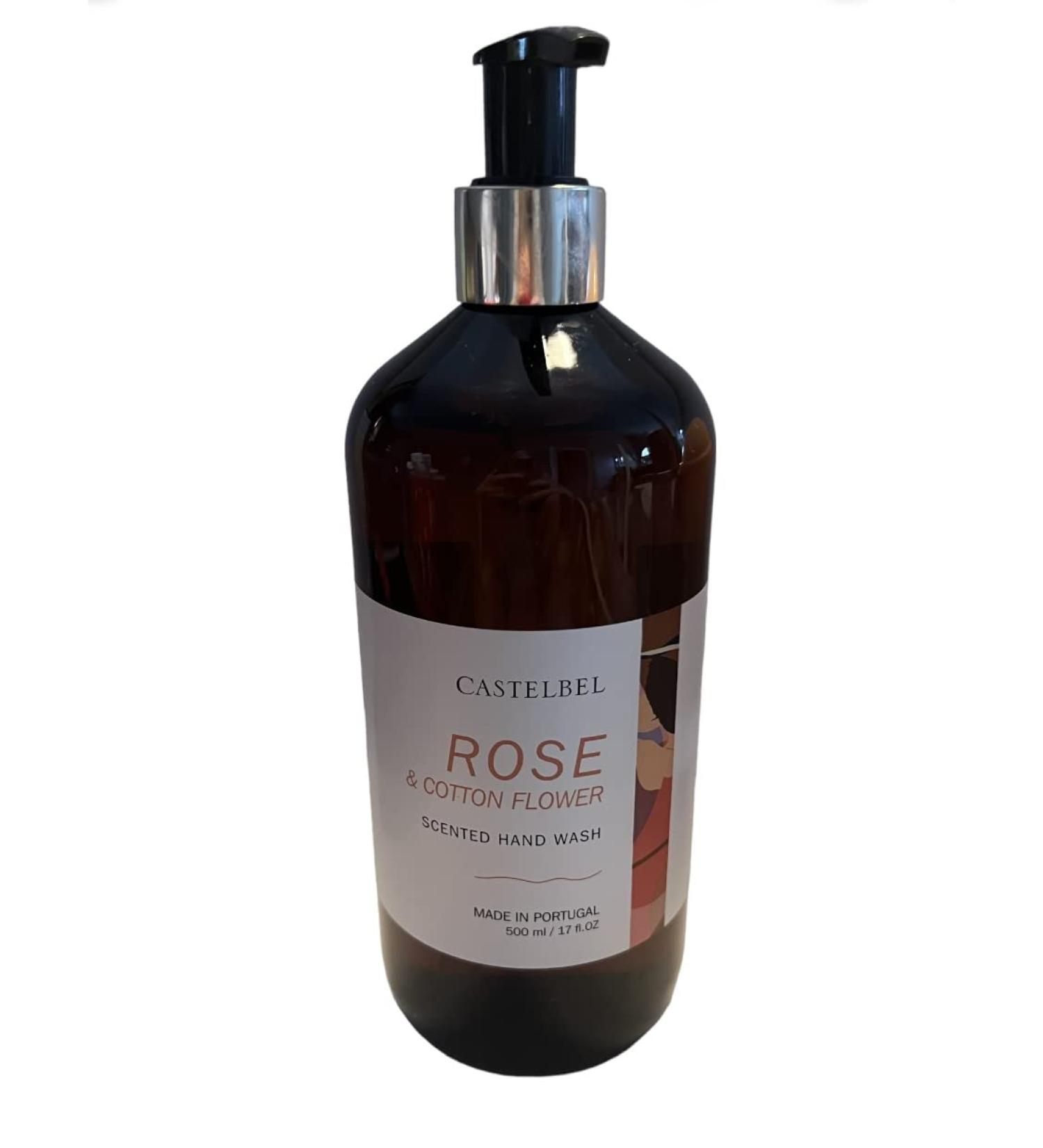Castelbel Rose & Cotton Flower Scented Hand Wash 17 Fl Oz