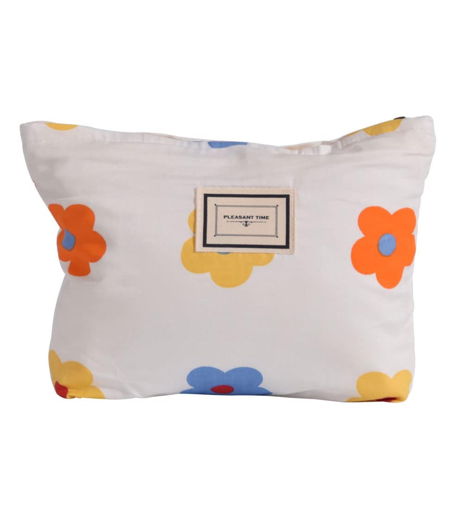 LYDZTION Flower Makeup Bag for Women | Large Capacity Canvas Travel Toiletry Organizer - Buy Online on GoSupps.com