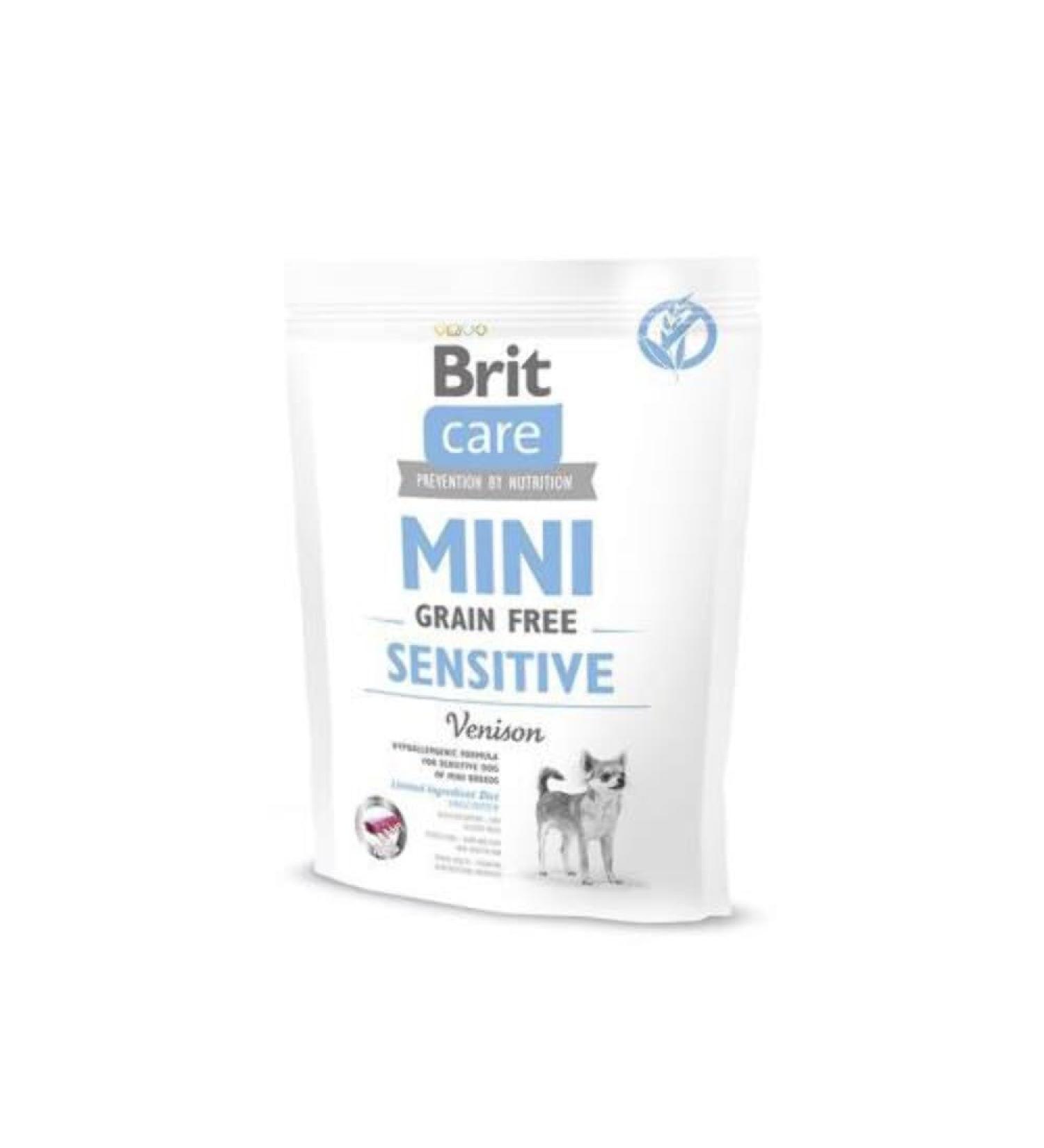 Brit Care Mini Grain-Free Bezzbo owa Sensitive Dziczyzna 400 g - Buy Online on GoSupps.com