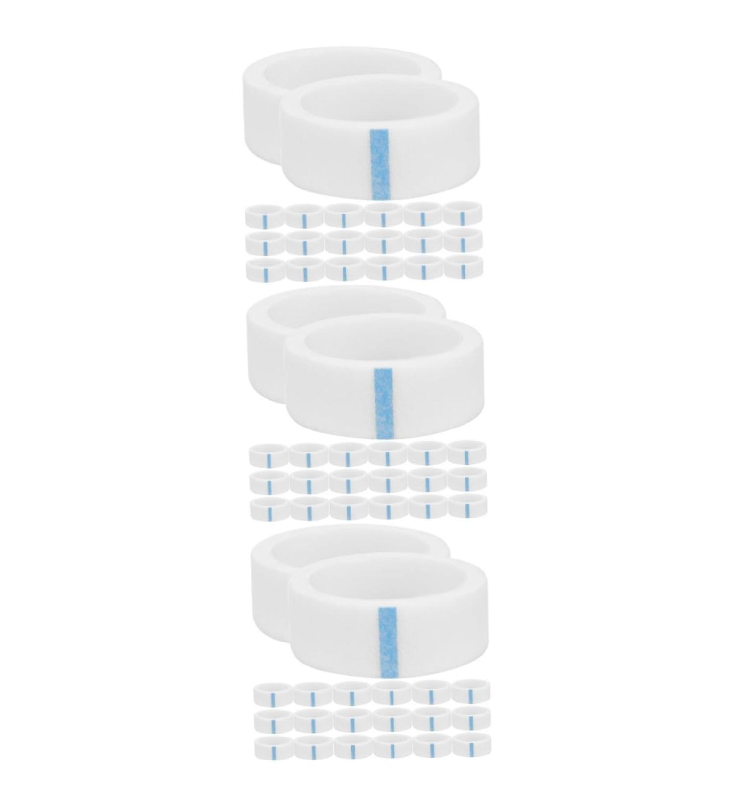 FRCOLOR 60 Rolls Non-Woven Fabric Eyelid Tape - Essential Makeup Artist Supplies White Duct Tape & Lash Extension Belt - Buy Online on GoSupps.com