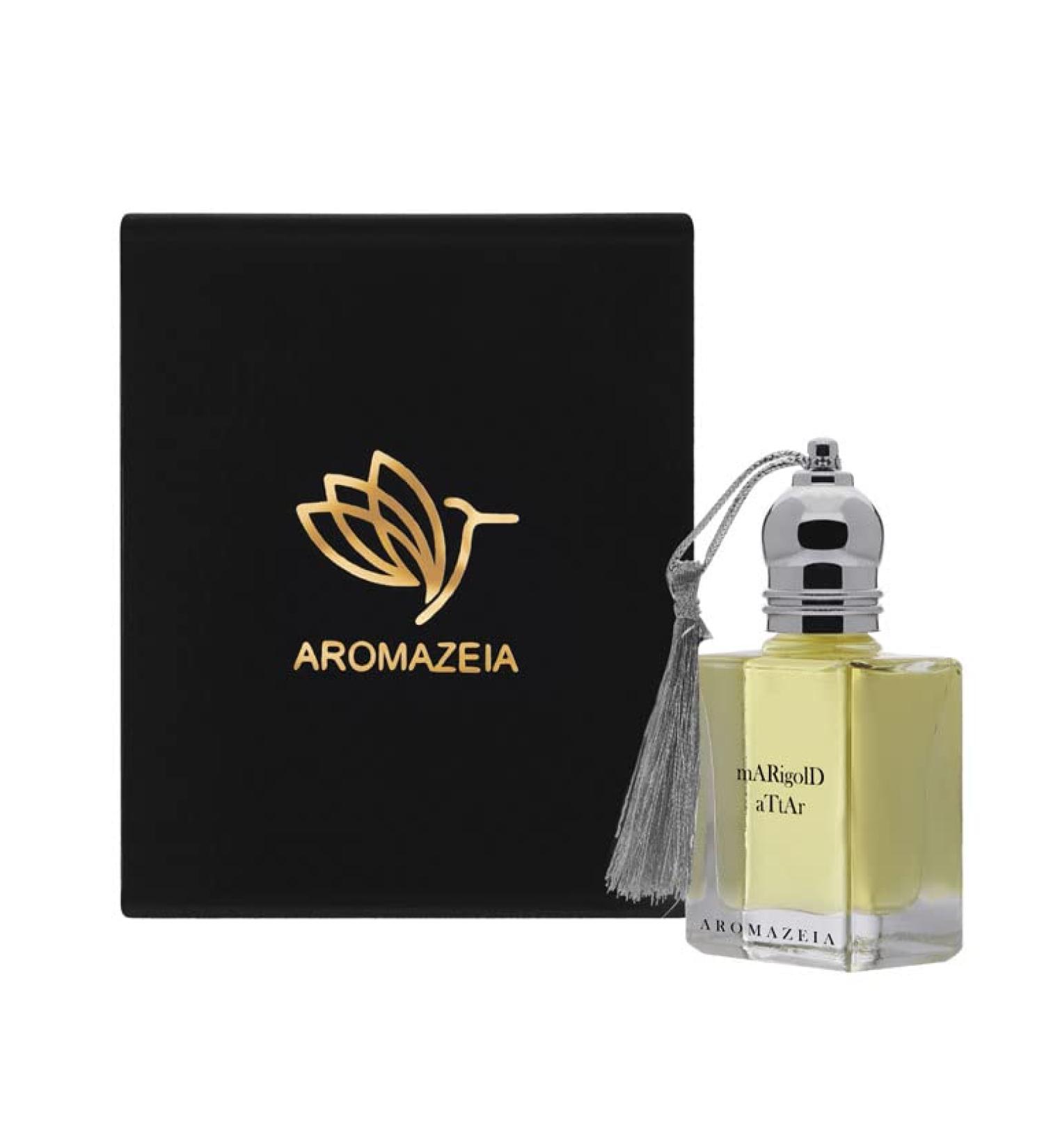 Marigold Attar 100% Natural Fragrance Alcohol Free Pure Hydro Distilled Organic Grade Base Paraben-free Sulphate-free Unisex From India's Perfume Capital-Kannauj - Buy Online on GoSupps.com